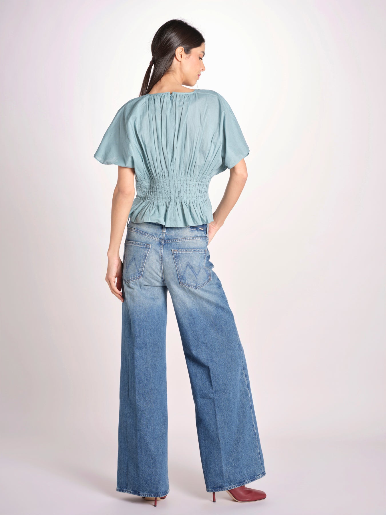 top con punto smoke VIOLET 109 BLUE sea ny 