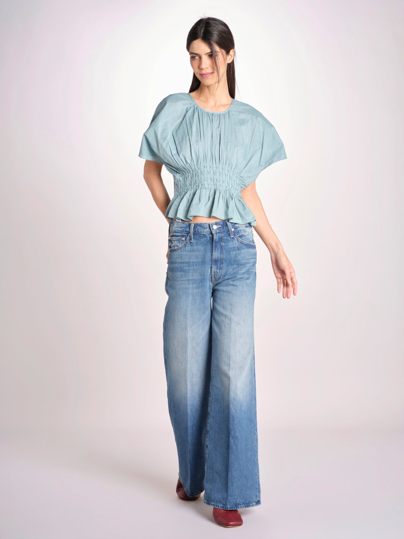 top con punto smoke VIOLET 109 BLUE sea ny 