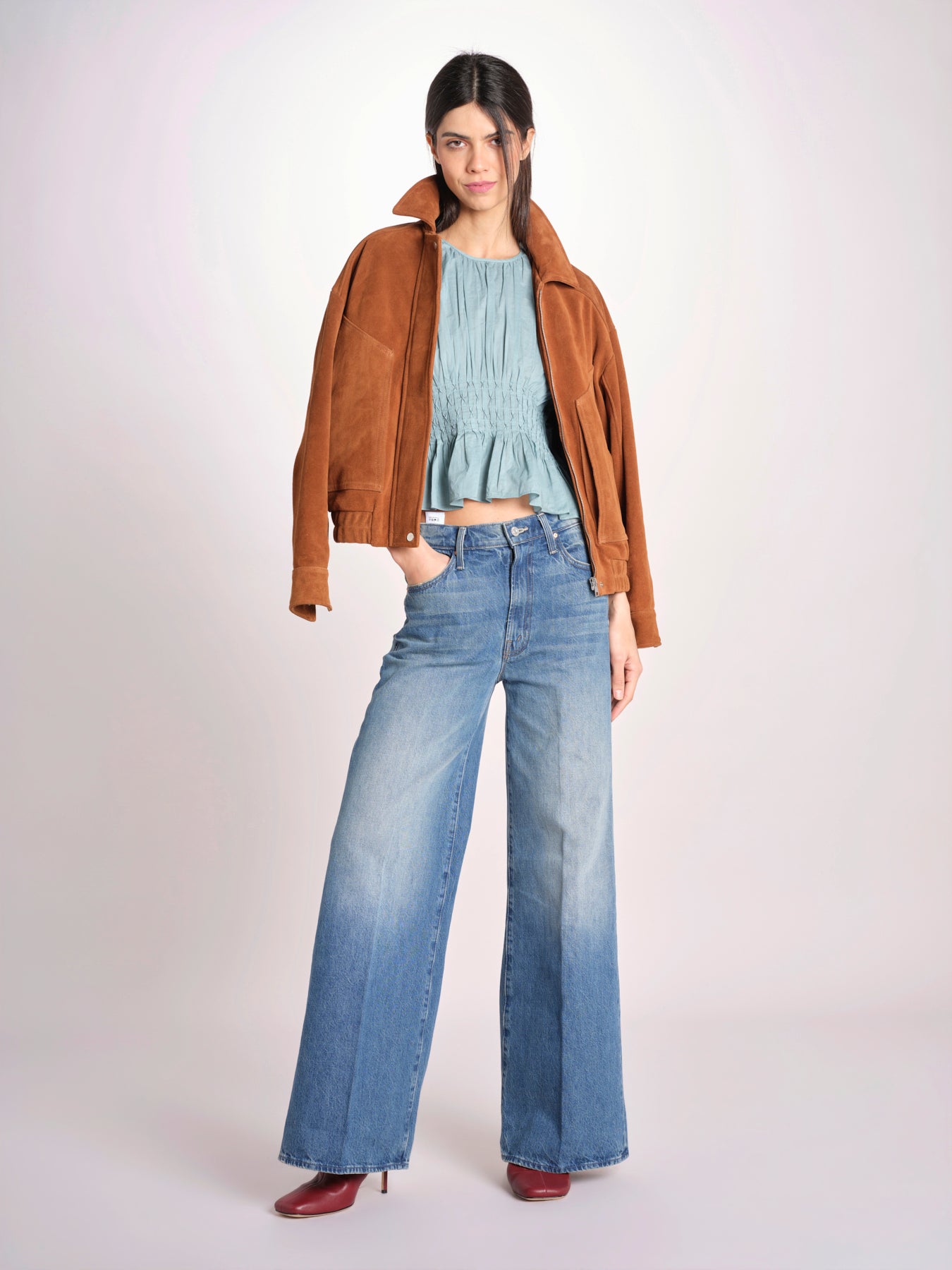 top con punto smoke VIOLET 109 BLUE sea ny 