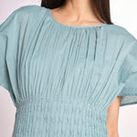 abito midi punto smoke VIOLET DRESS 112 BLUE sea ny 