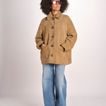 giacca in camoscio BLS0629VINCENZO SABLE ECR 4126S soeur 
