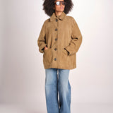 giacca in camoscio BLS0629VINCENZO SABLE ECR 4126S soeur 