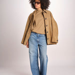 giacca in camoscio BLS0629VINCENZO SABLE ECR 4126S soeur 