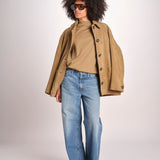 giacca in camoscio BLS0629VINCENZO SABLE ECR 4126S soeur 