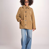 giacca in camoscio BLS0629VINCENZO SABLE ECR 4126S soeur 