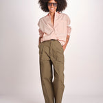pantalone baloon con pinces PAN0623DALEY KAKI KAK0126S soeur 