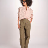 pantalone baloon con pinces PAN0623DALEY KAKI KAK0126S soeur 