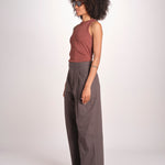 pantalone con pinces e risvolto PAN1319WATSON GRIS ANTHRACITE GRI0326S soeur 