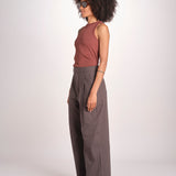 pantalone con pinces e risvolto PAN1319WATSON GRIS ANTHRACITE GRI0326S soeur 