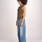 top in tulle TSH0624IRINA KAKI BRONZE KAKI1026S soeur 