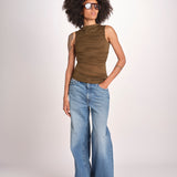 top in tulle TSH0624IRINA KAKI BRONZE KAKI1026S soeur 