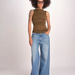 top in tulle TSH0624IRINA KAKI BRONZE KAKI1026S soeur 