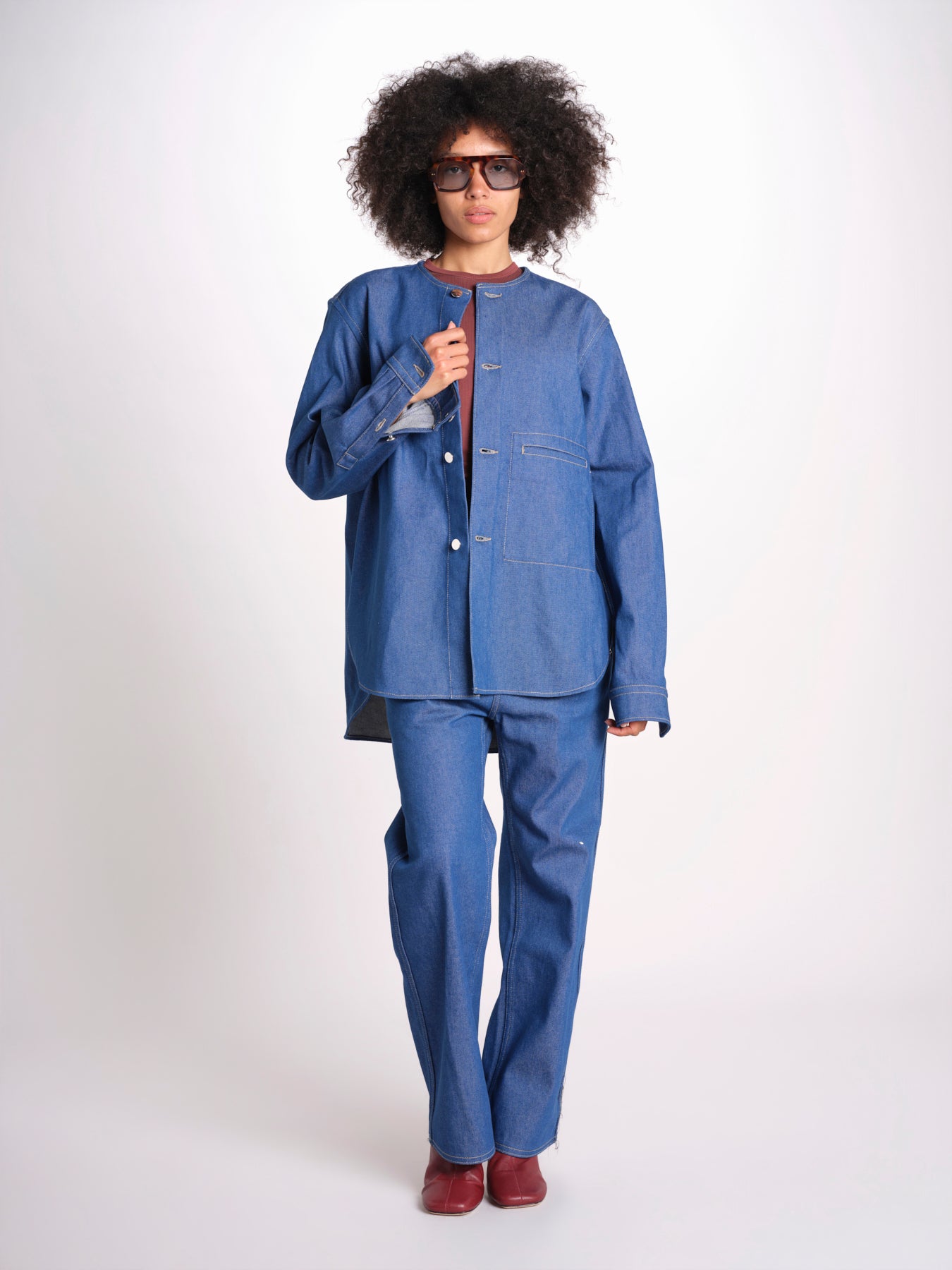 giacca camicia in denim BARNA LAPIS sofie d'hoore 