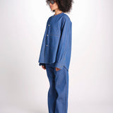 giacca camicia in denim BARNA LAPIS sofie d'hoore 