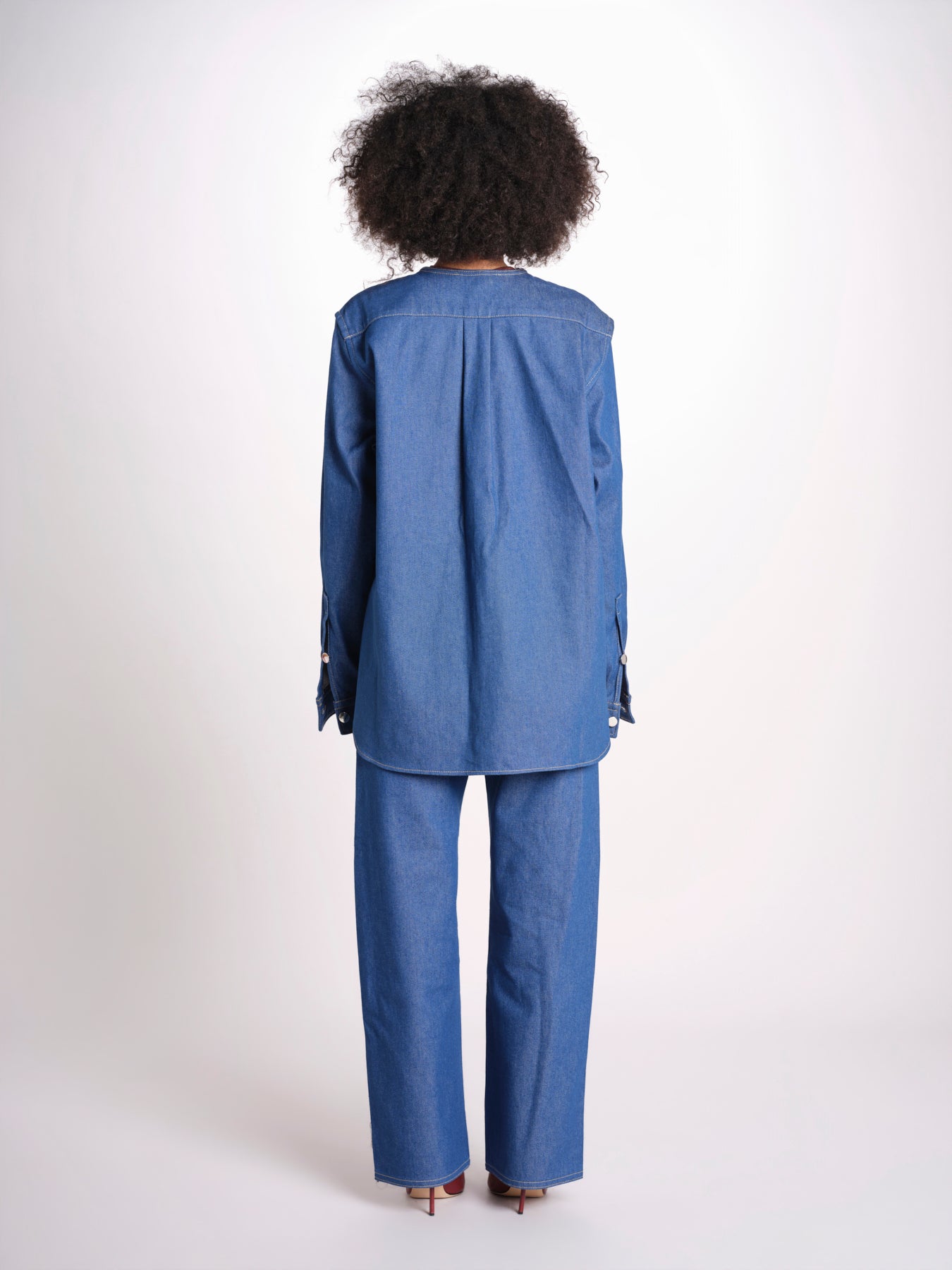 giacca camicia in denim BARNA LAPIS sofie d'hoore 