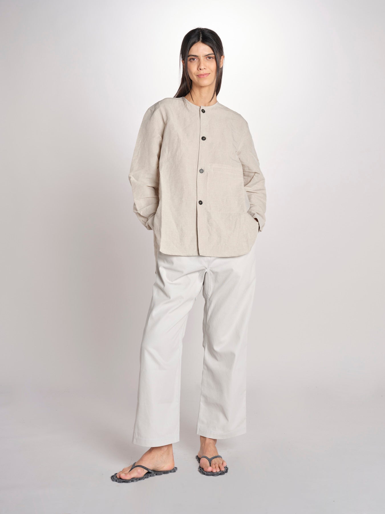 Giacca camicia in denim BARNA LION NATURAL sofie d'hoore 