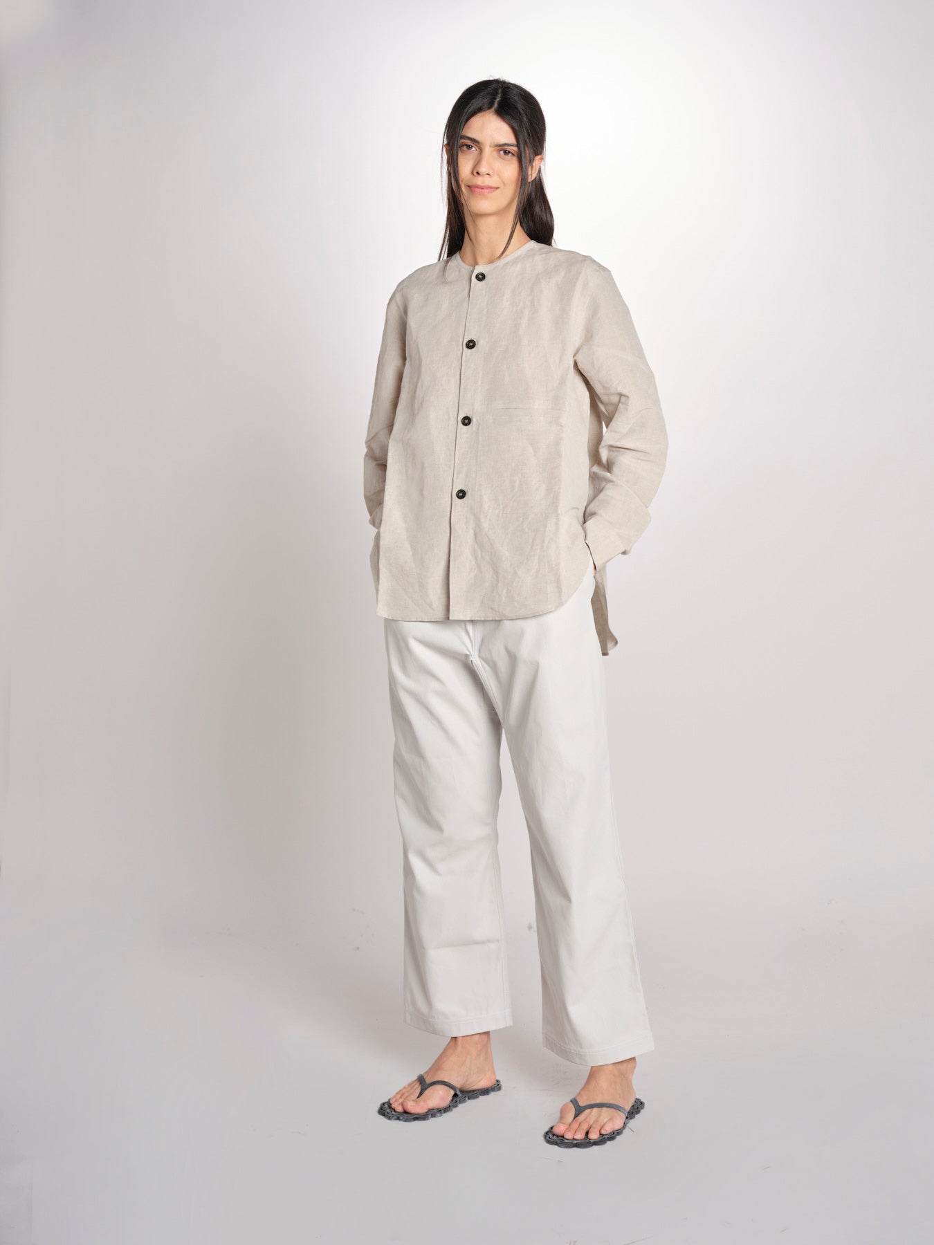 Giacca camicia in denim BARNA LION NATURAL sofie d'hoore 