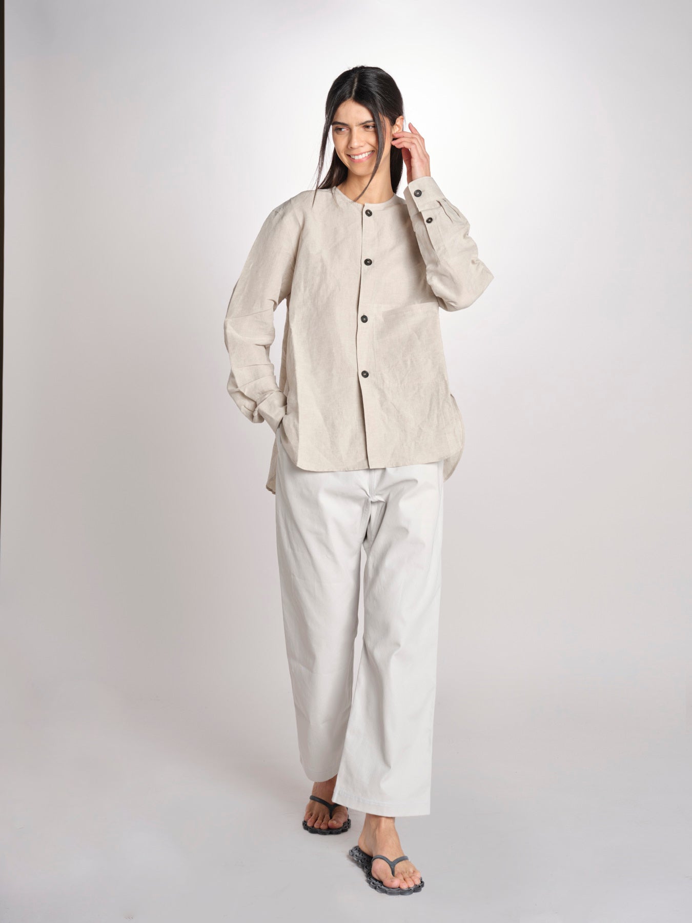 Giacca camicia in denim BARNA LION NATURAL sofie d'hoore 