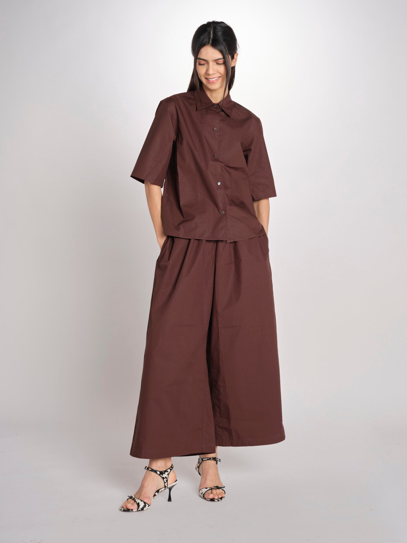 camicia m/c BISCAY CACAO sofie d'hoore 