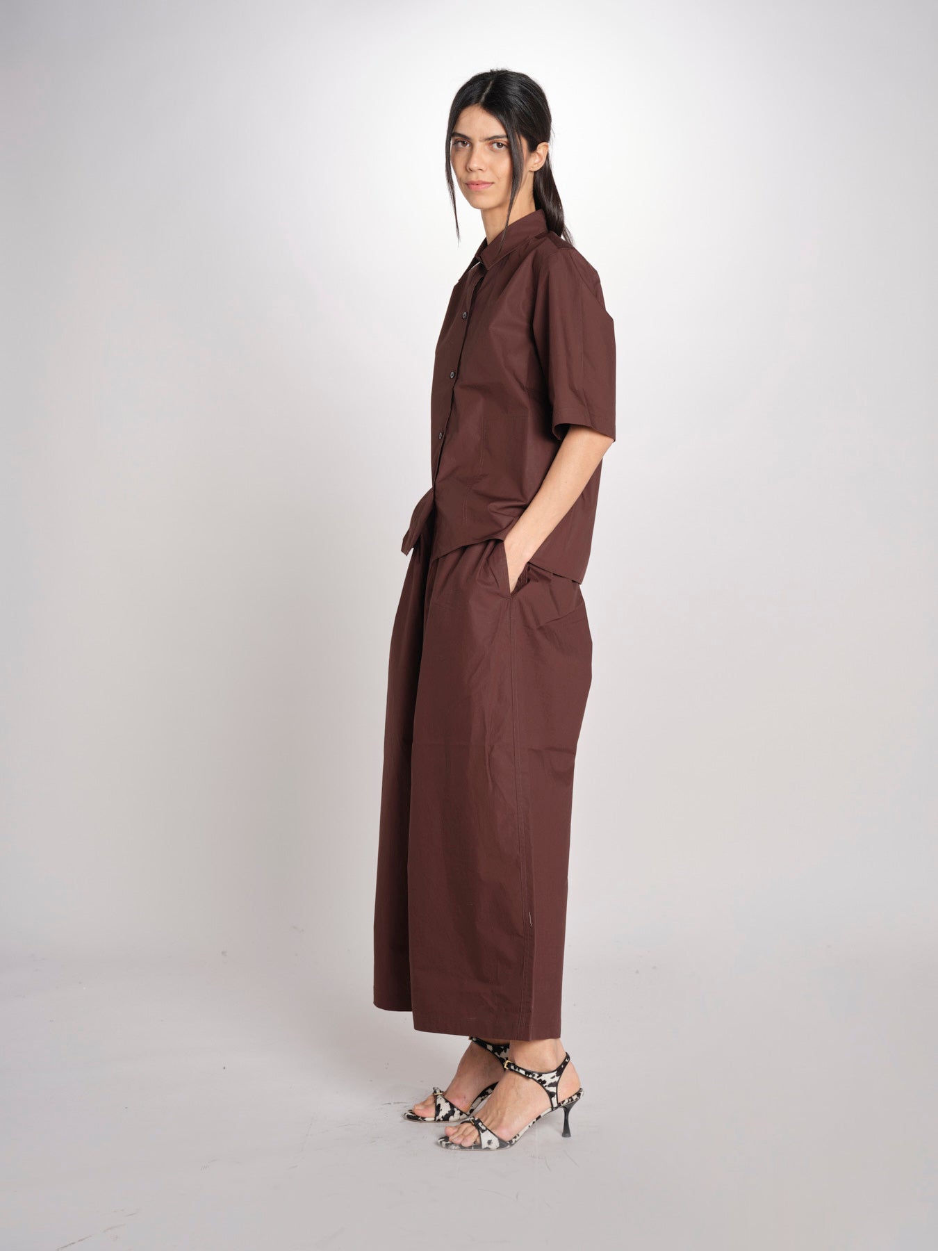camicia m/c BISCAY CACAO sofie d'hoore 