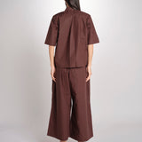 camicia m/c BISCAY CACAO sofie d'hoore 