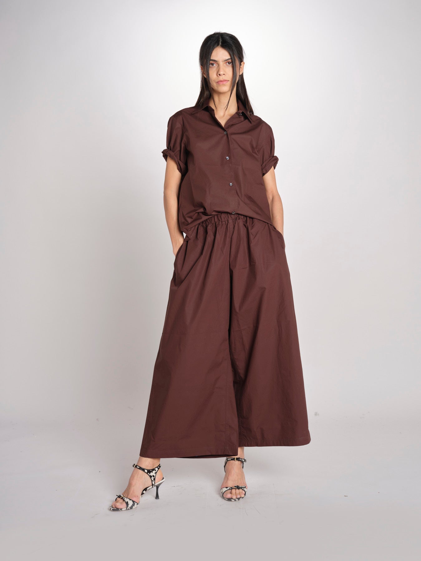 camicia m/c BISCAY CACAO sofie d'hoore 