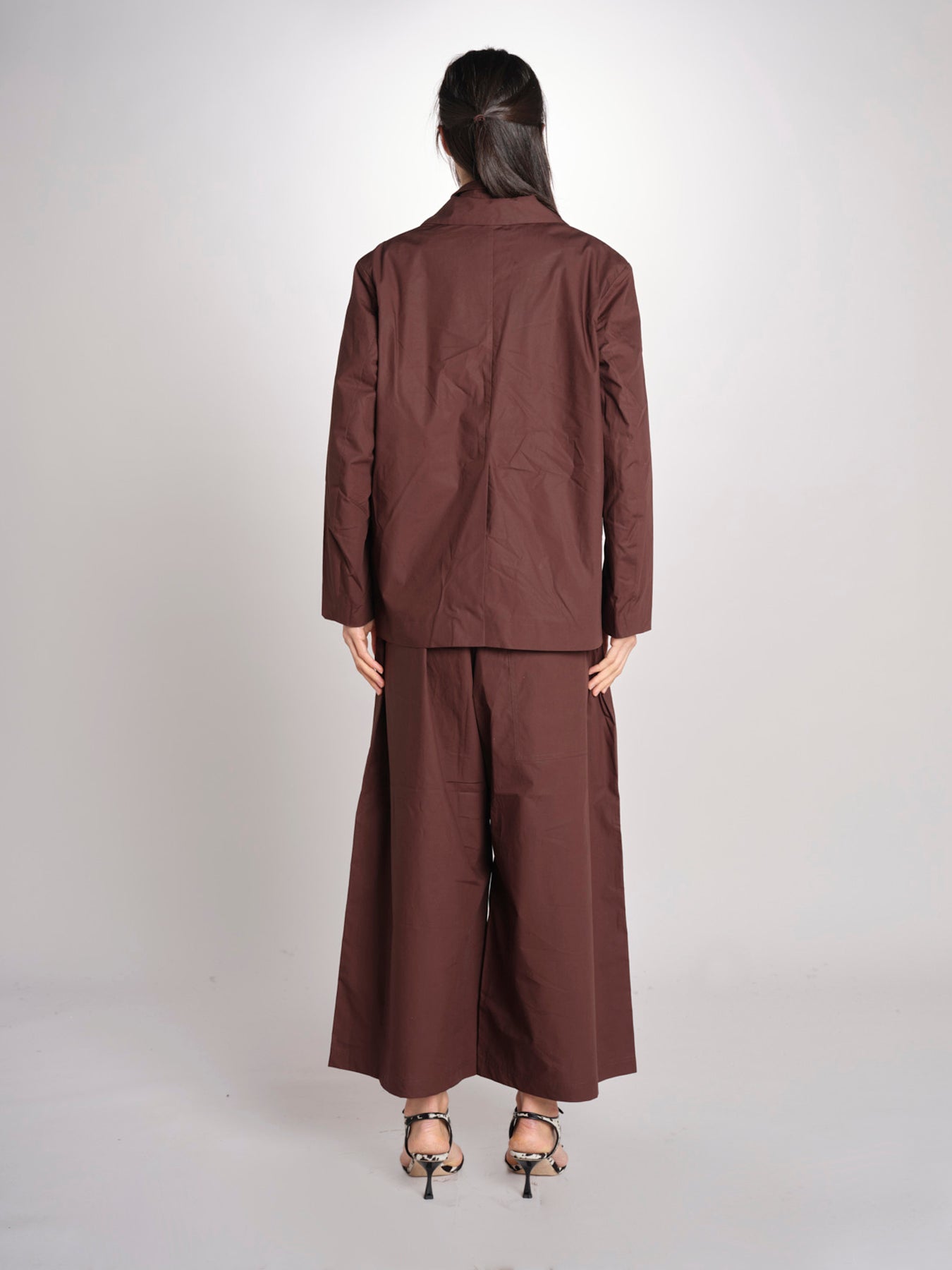 Blazer in cotone CYRANO CACAO sofie d'hoore 