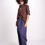 pantalone zip over in nylon PACK EBONY sofie d'hoore 