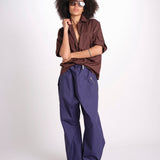 pantalone zip over in nylon PACK EBONY sofie d'hoore 