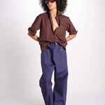 pantalone zip over in nylon PACK EBONY sofie d'hoore 