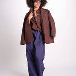 pantalone zip over in nylon PACK EBONY sofie d'hoore 