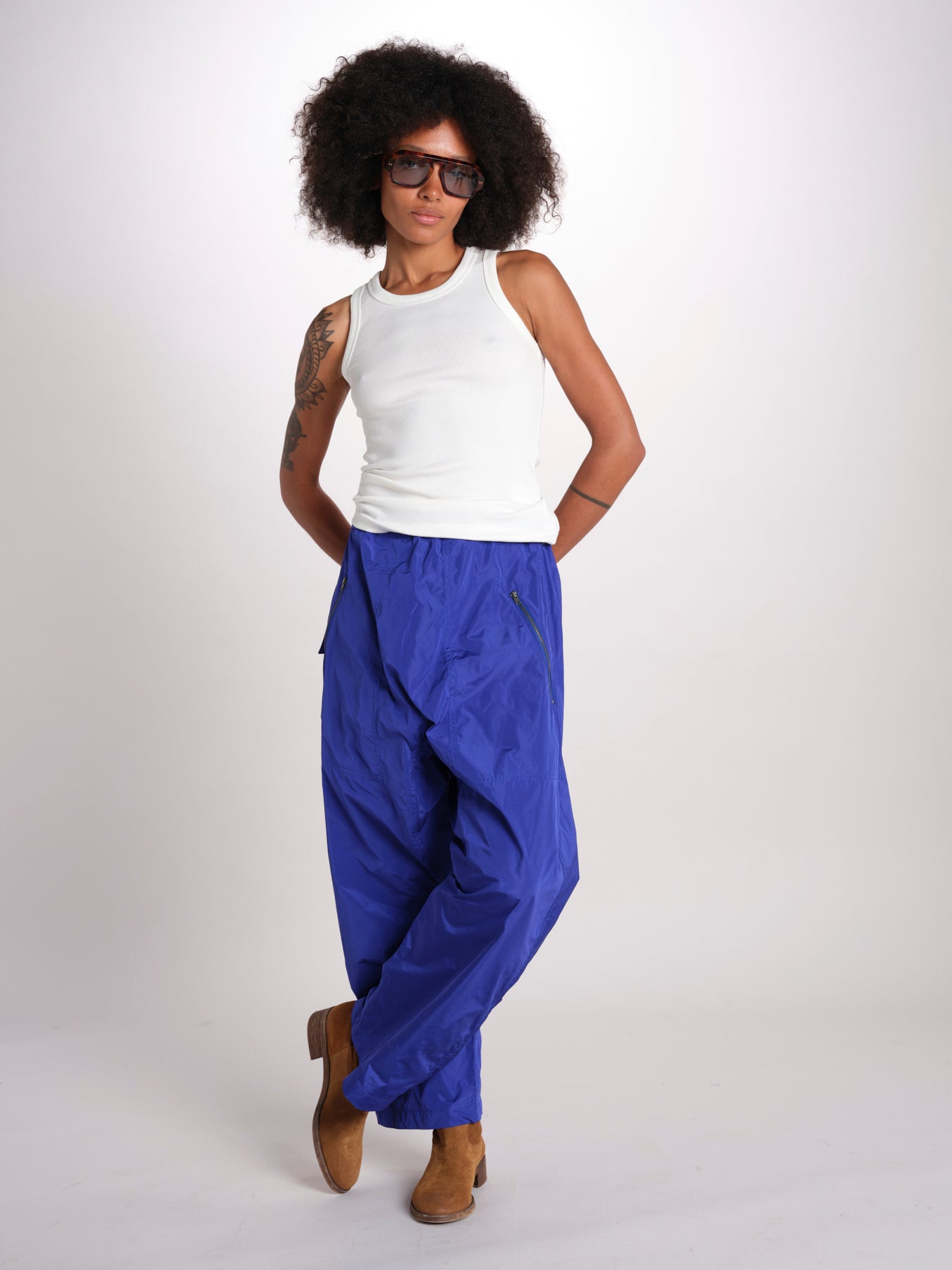 pantalone zip over in nylon PACK INK sofie d'hoore 