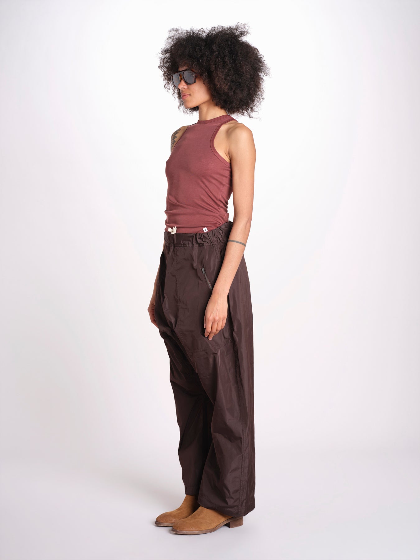 pantalone zip over in nylon PACK KLEIN sofie d'hoore 