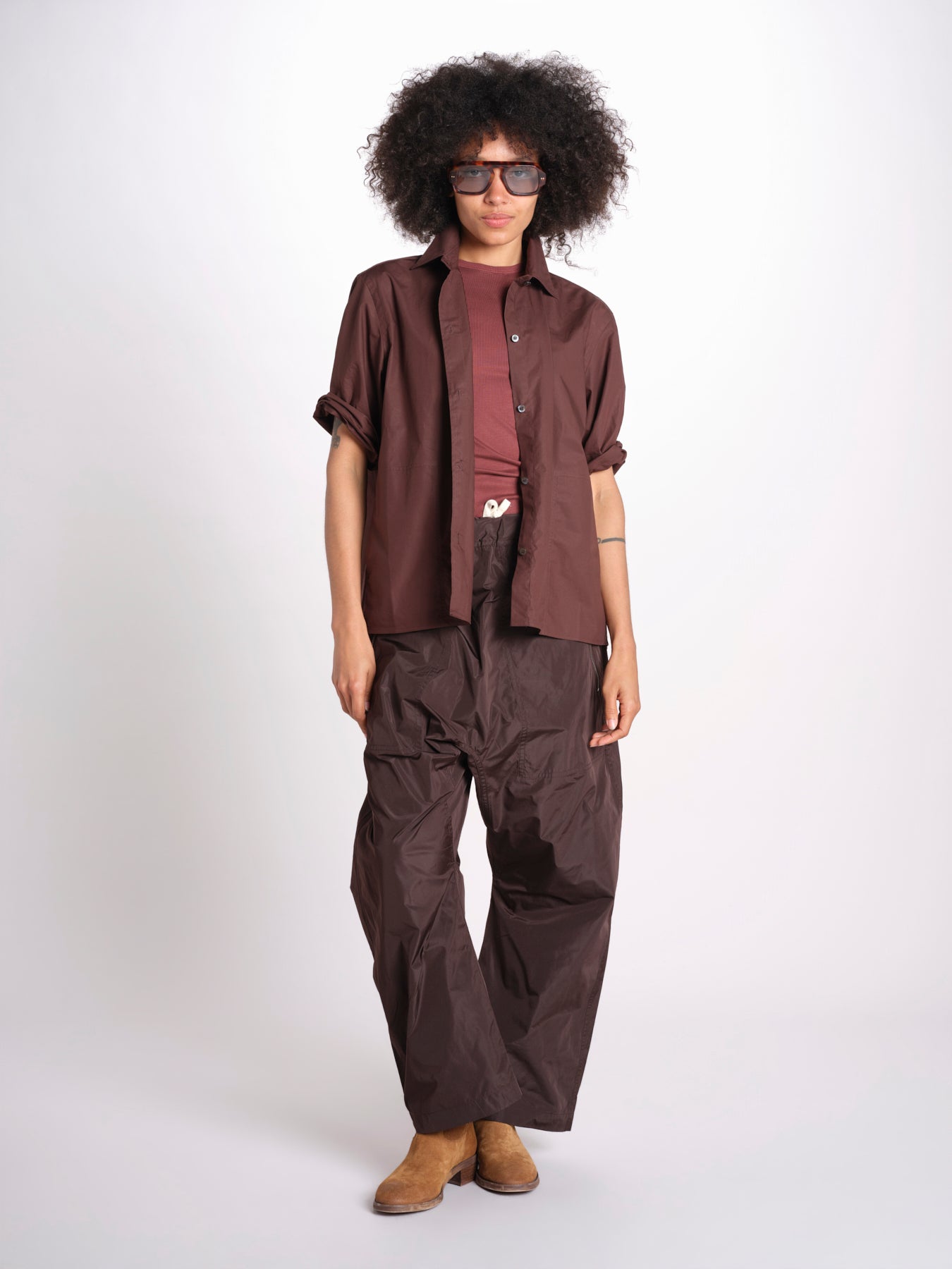 pantalone zip over in nylon PACK KLEIN sofie d'hoore 