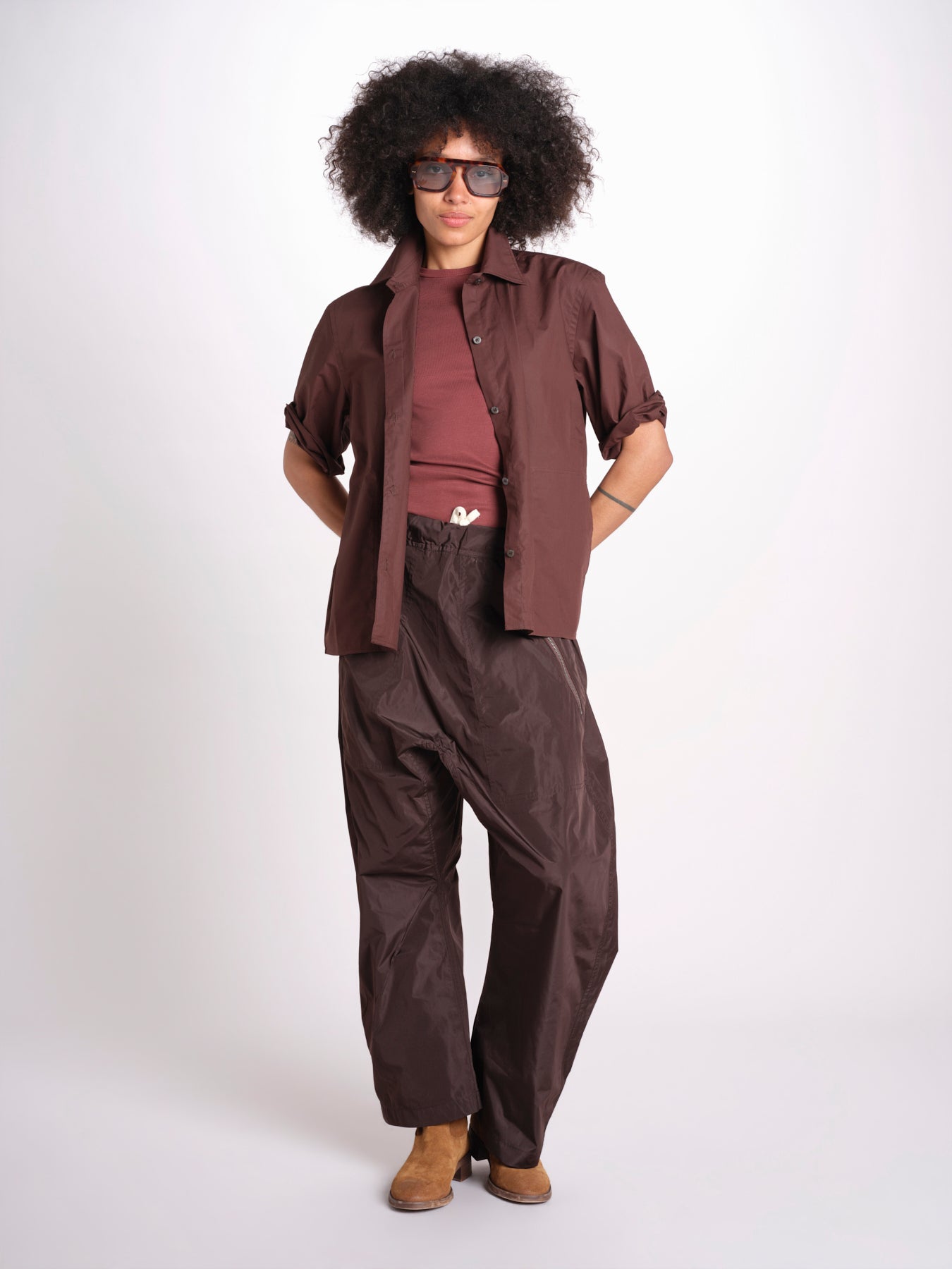 pantalone zip over in nylon PACK KLEIN sofie d'hoore 