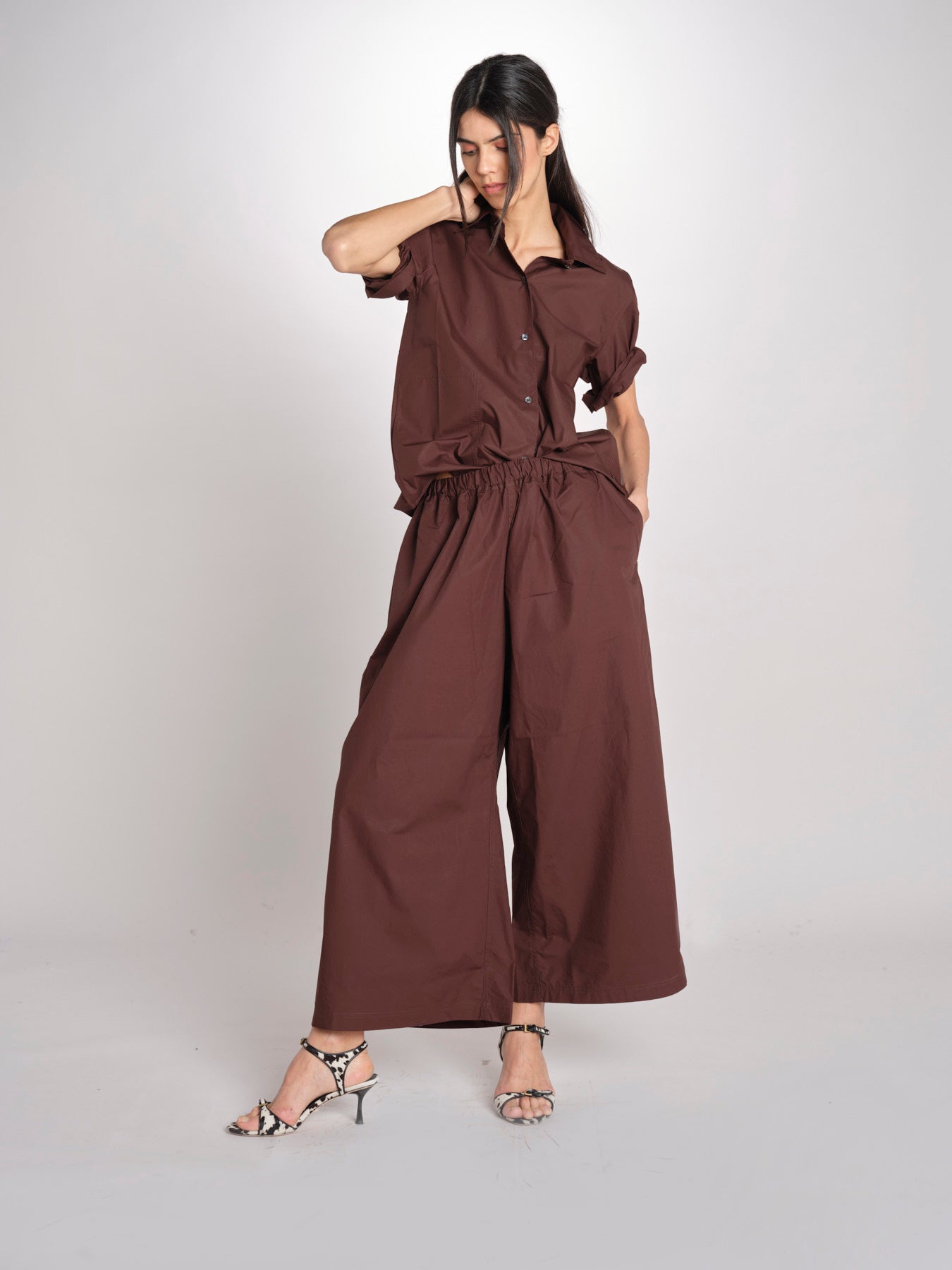 Pantalone con coulisse PARANA CACAO sofie d'hoore 