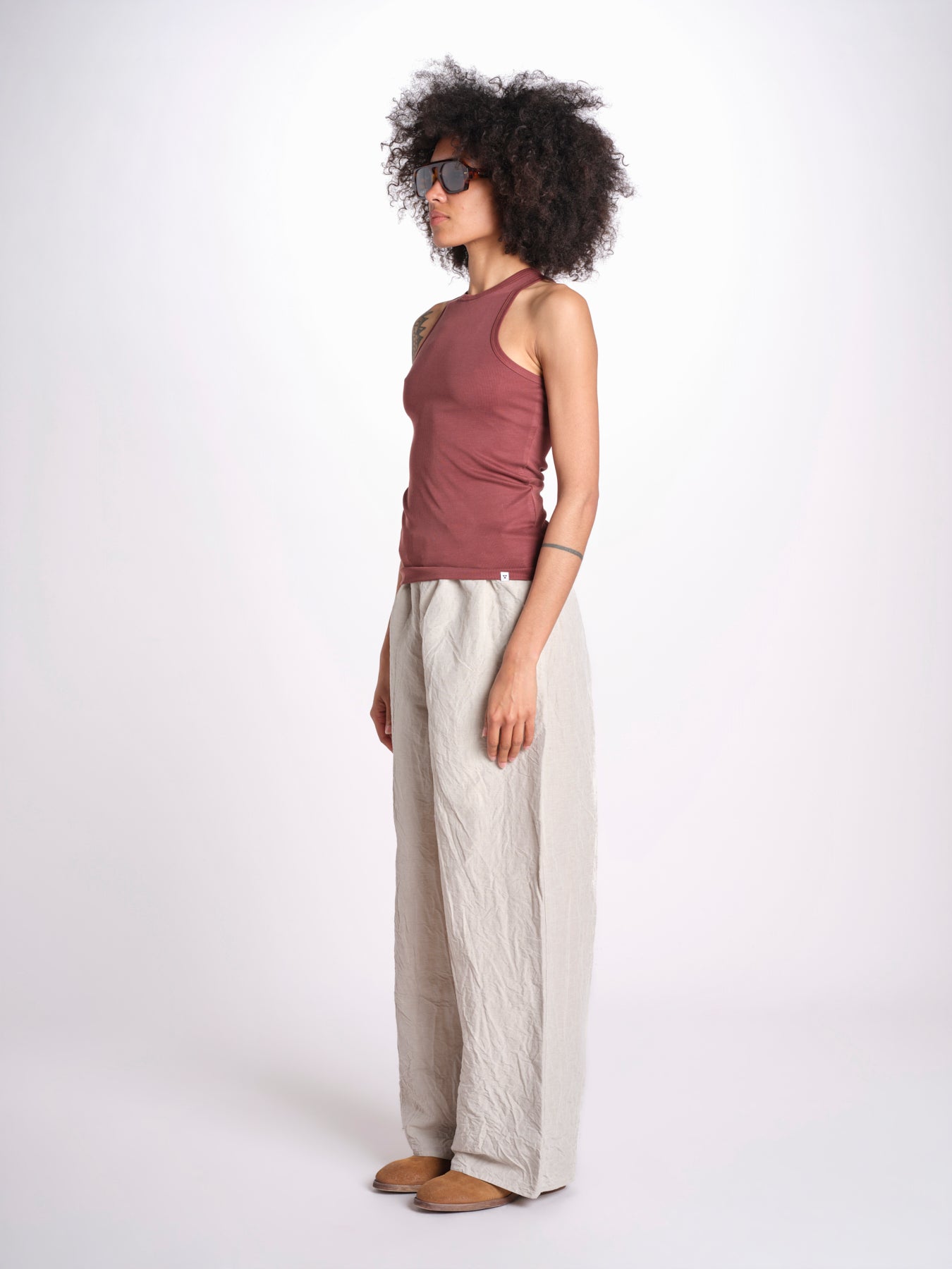 pantalone stropicciato PAVON NATURAL sofie d'hoore 