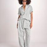 pantalone con bottone ATTIS SNW-1640 SPEARMINT studio nicholson 