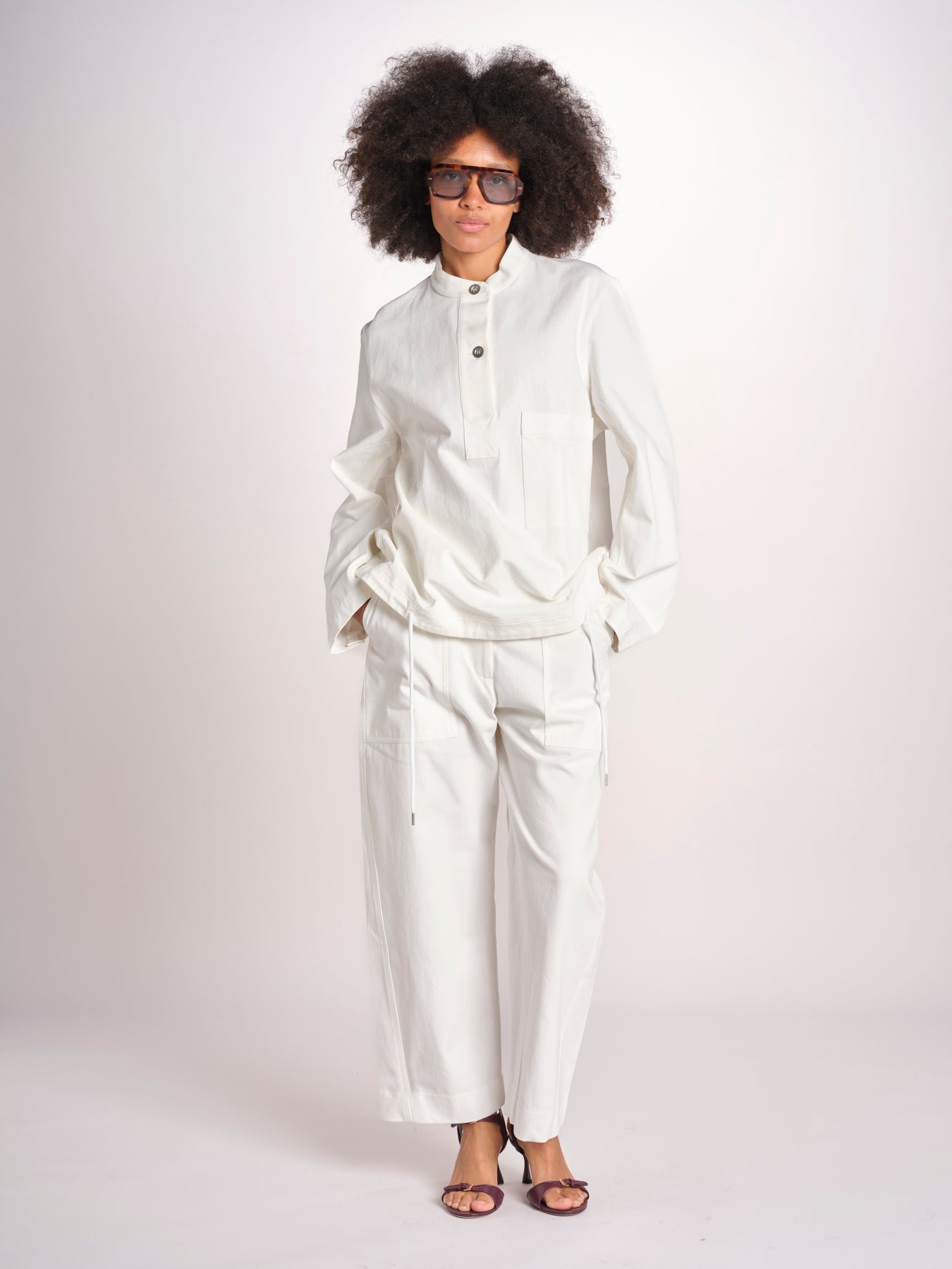 camicia/tunica con coulisse BAYE SNW 1818 SALT studio nicholson 