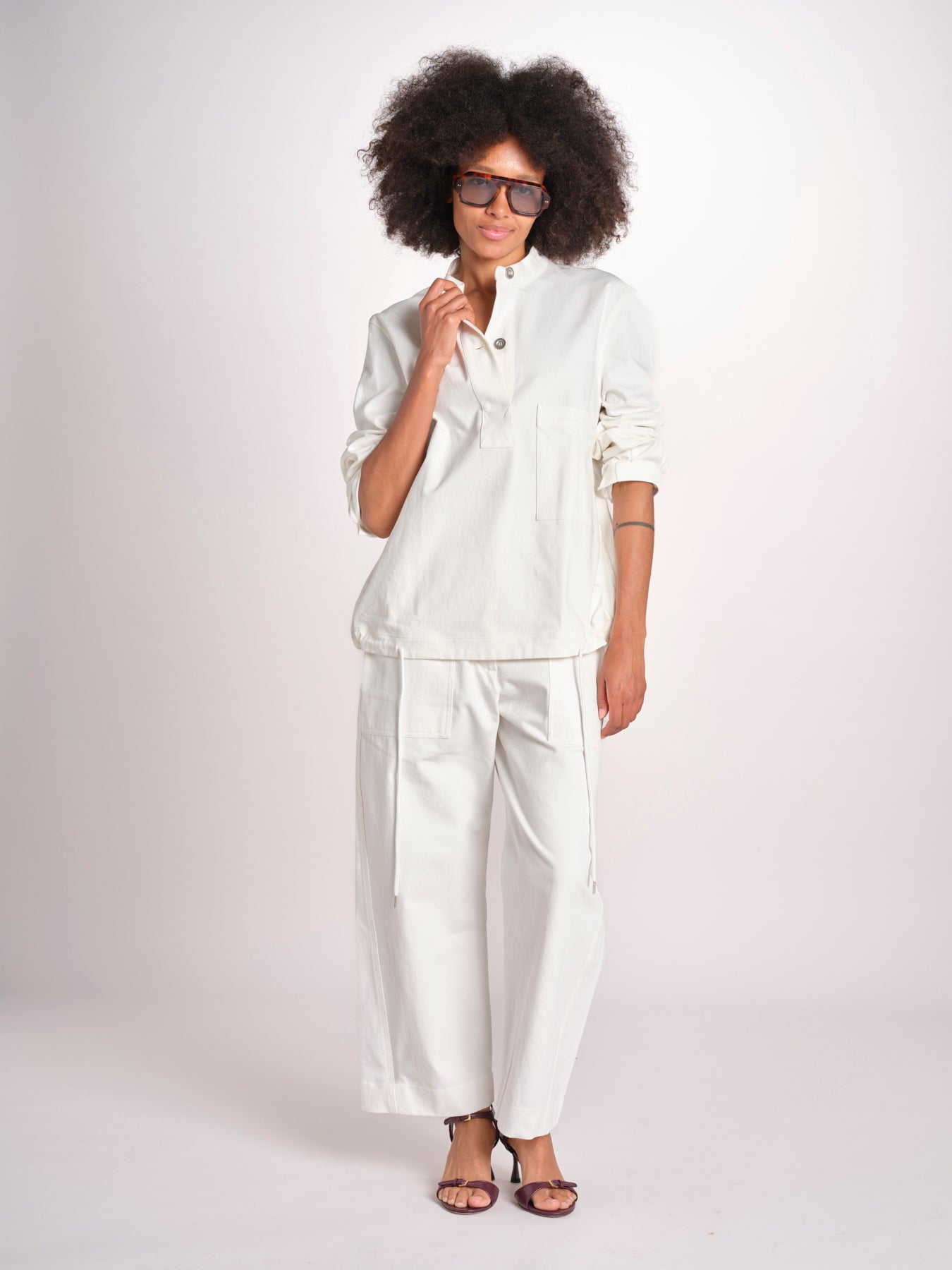 camicia/tunica con coulisse BAYE SNW 1818 SALT studio nicholson 