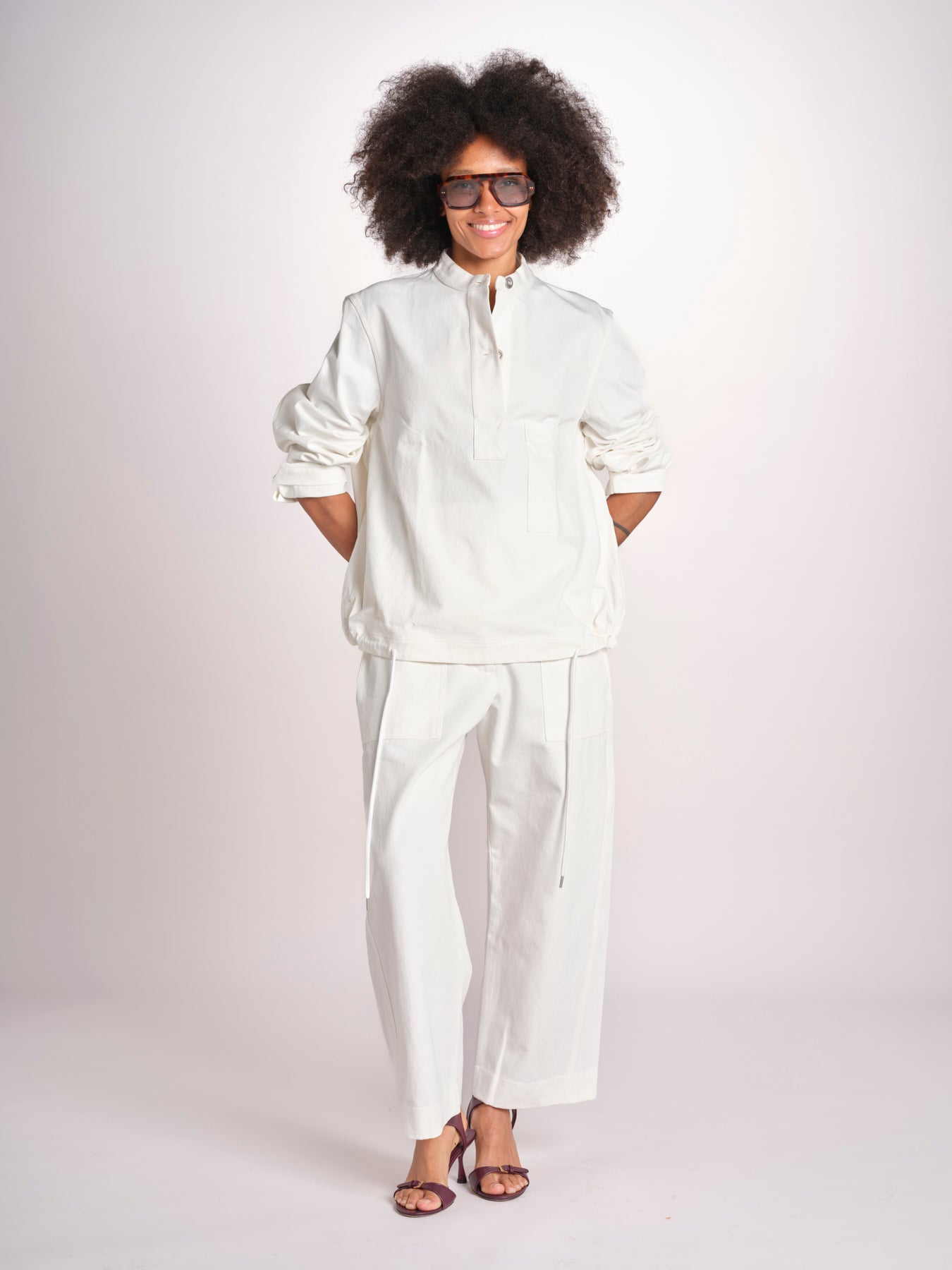 camicia/tunica con coulisse BAYE SNW 1818 SALT studio nicholson 