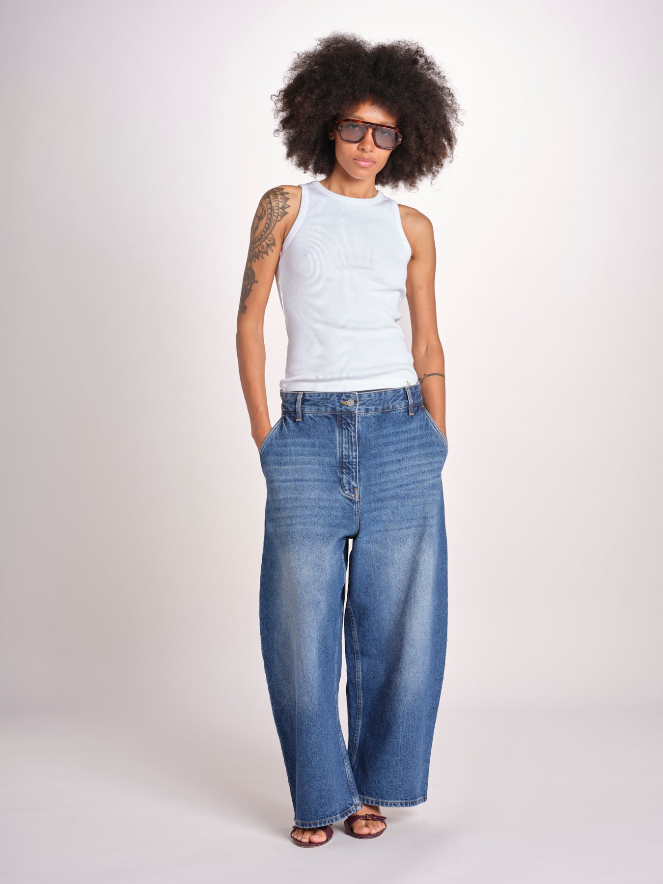 denim over CHALCO SNW-1417 WARN WASH INDIGO studio nicholson 