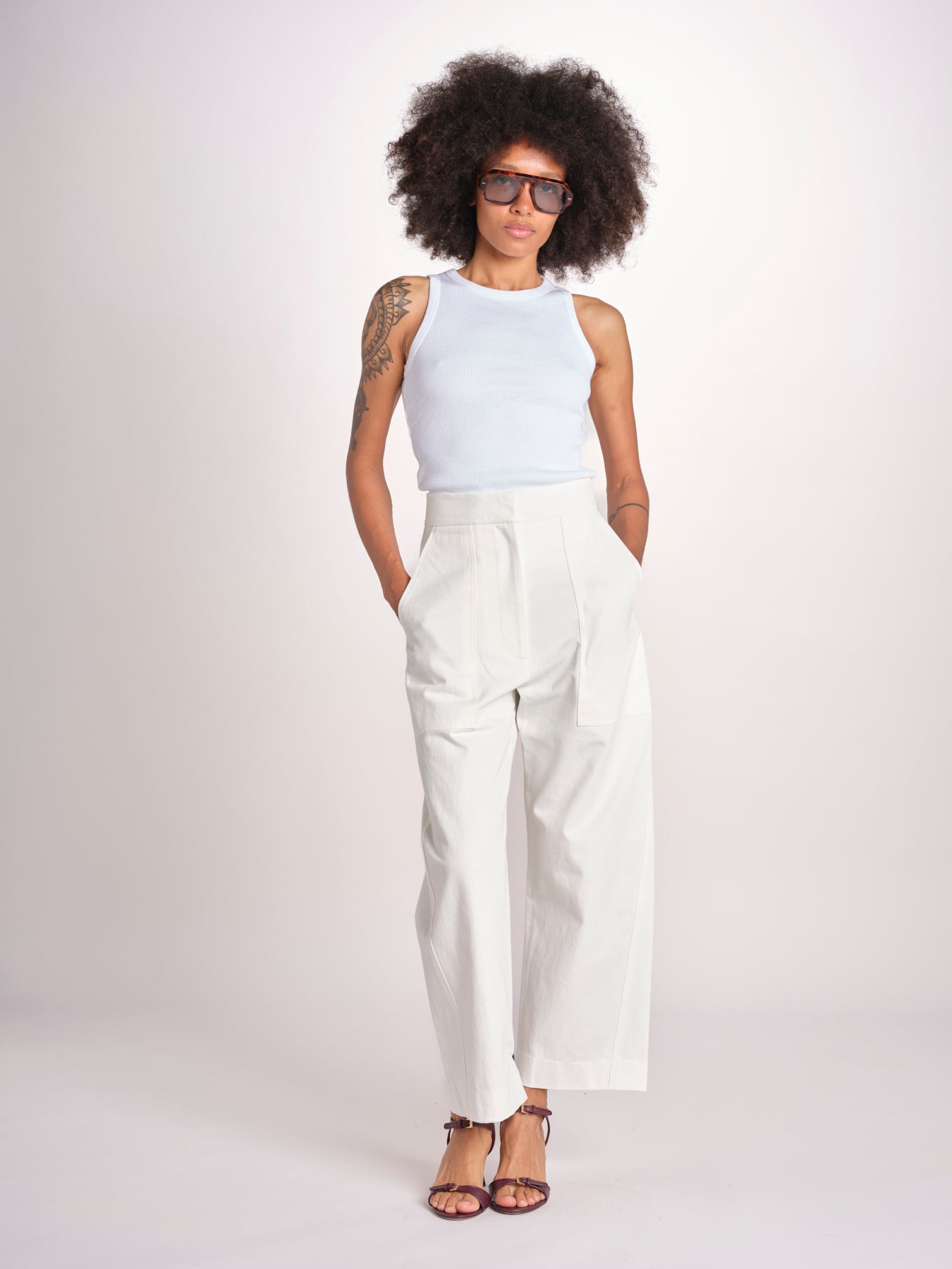 pantalone con tasche DIOME 1767 SALT studio nicholson 