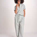 camicia manica corta ESTES SNW-1897 SPEARMINT studio nicholson 