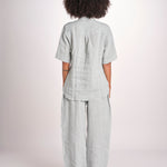 camicia manica corta ESTES SNW-1897 SPEARMINT studio nicholson 