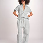 camicia manica corta ESTES SNW-1897 SPEARMINT studio nicholson 