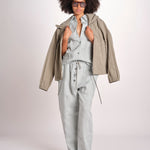 camicia manica corta ESTES SNW-1897 SPEARMINT studio nicholson 