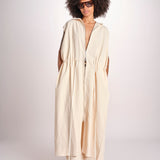 gilet lungo con cappuccio MATURIN 1195 CANVAS studio nicholson 