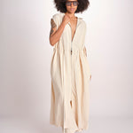 gilet lungo con cappuccio MATURIN 1195 CANVAS studio nicholson 