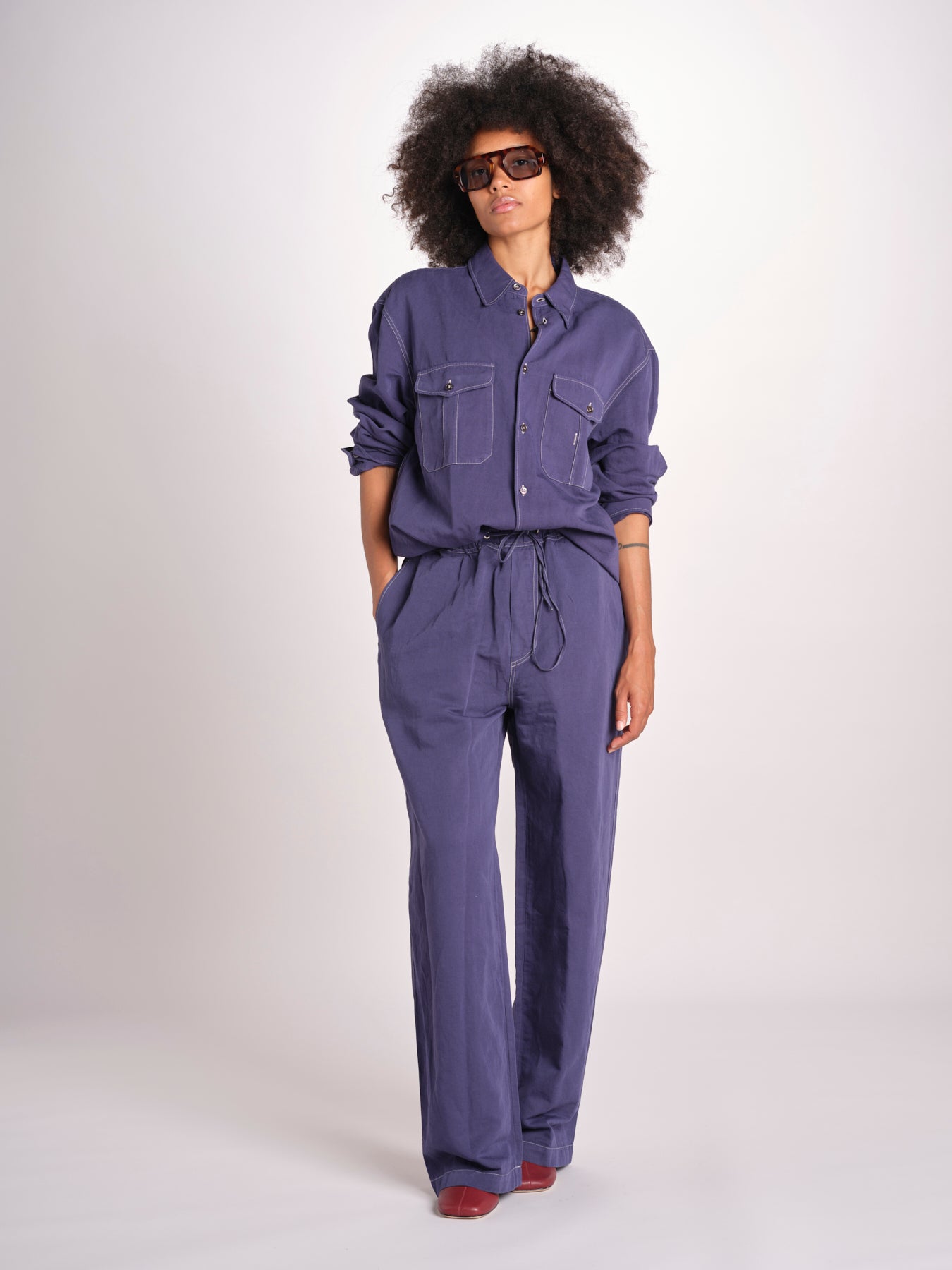 pantalone con impunture SONNY 1311 INDIGO studio nicholson 
